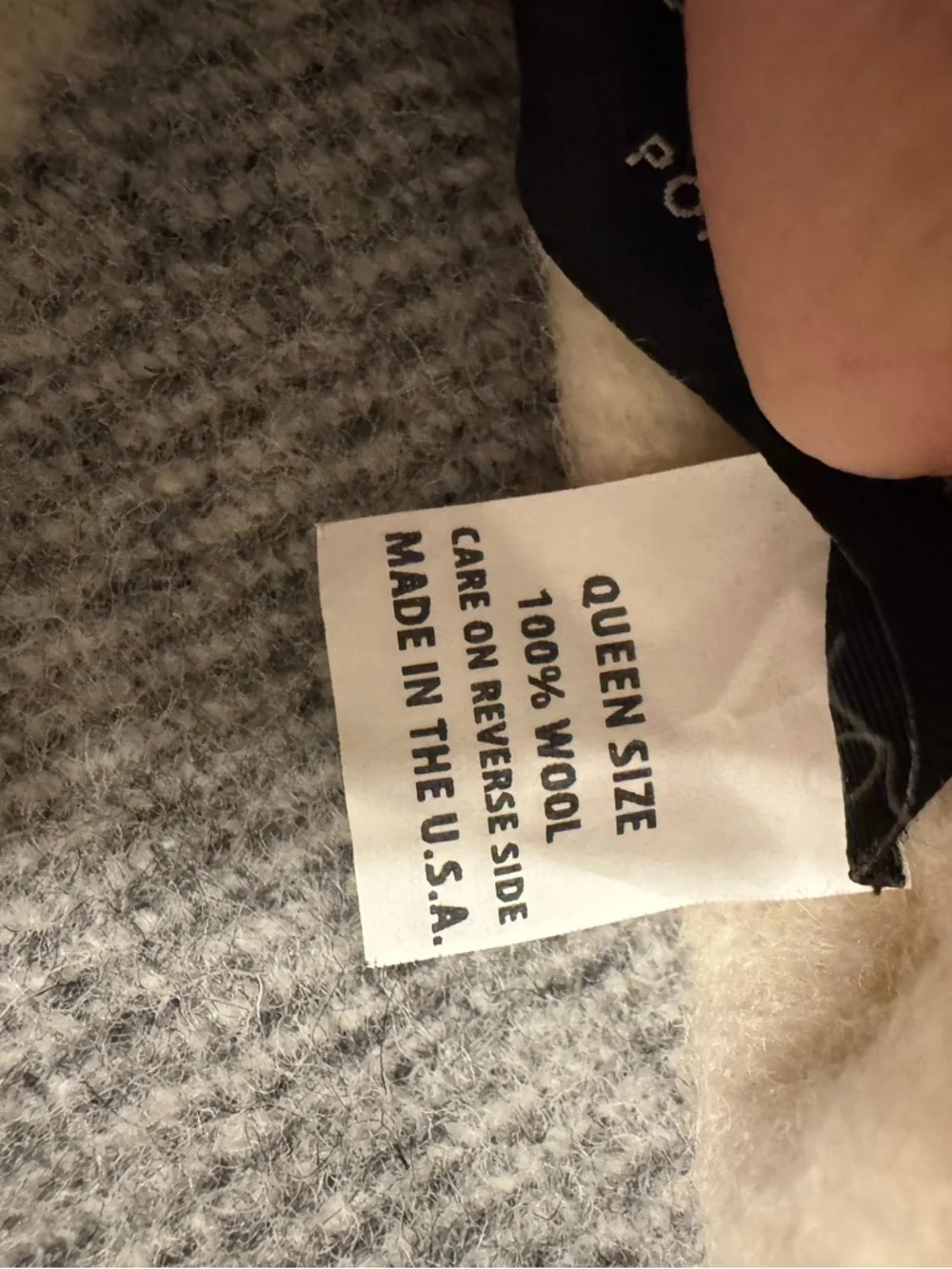 100% Wool US Made Blanket - Picture 3 of 4